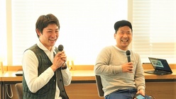 (写真左：森佑介さん、写真右：今西猛さん)